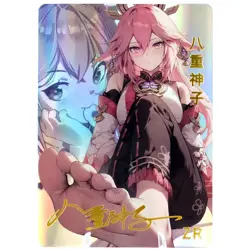 Yae Miko ZR - Genshin Impact - Goddess Story Anime Waifu Trading Card - Image 1