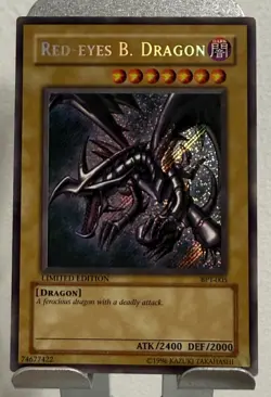 Red Eyes Black Dragon BPT-005 Secret Rare Limited Edition Yu-Gi-Oh Card LP - Image 1