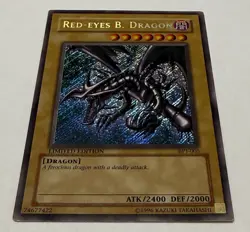 Red Eyes Black Dragon BPT-005 Secret Rare Limited Edition Yu-Gi-Oh Card LP - Image 3