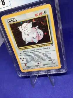Clefairy 006/130 Base Set 2 Holo CGC 8 Vintage Pokemon Tcg Card NM - Image 2