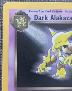 Pokemon Cards: Team Rocket 1st Edition Rare: Dark Alakazam 18/82 - Image 2