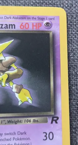 Pokemon Cards: Team Rocket 1st Edition Rare: Dark Alakazam 18/82 - Image 3