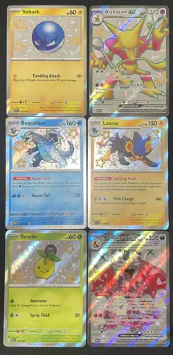 Paldean Fates Pokemon Shiny Card Lot NM Charizard 074 Promo + More - Image 1