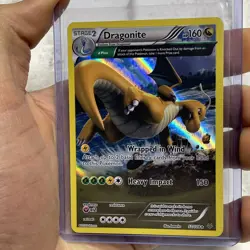 Pokemon Dragonite Roaring Skies Full Art Holo 52/108 LP/NM Pokemon Card Rare - Image 1