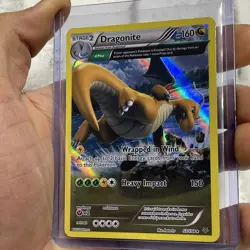 Pokemon Dragonite Roaring Skies Full Art Holo 52/108 LP/NM Pokemon Card Rare - Image 2