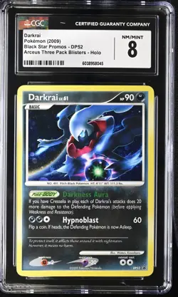 Darkrai DP52 Diamond & Pearl Holo Black Star Promo CGC 8 Pokemon Card 2009 - Image 1