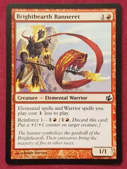 Magic The Gathering MORNINGTIDE BRIGHTHEARTH BANNERET red card MTG - Image 1