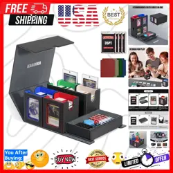 5 in 1 Magnetic Card Storage Box - Elegant Solution for 400+ Cards, Dice Tray - Image 1