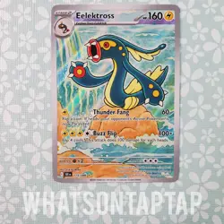 Pokemon Card Eelektross 115/086 Secret Rare Scarlet Violet Black Bolt Singles LP - Image 1