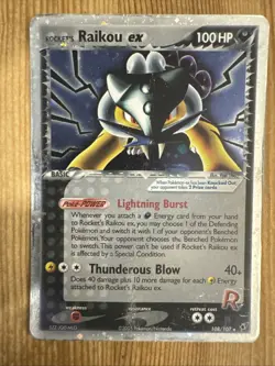 Rocket's Raikou ex - 108/107 - Secret Rare Holo ex Deoxys - Pokemon Card - DMG - Image 1