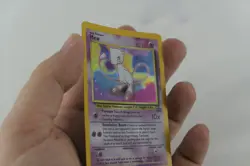 2000 Pokemon Black Star Mew #9 Holo Promo Pokemon League TCG Card MP - Image 2