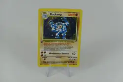 1st Edition Machamp (Base Set Shadowless) Holo Pokemon Card TCG 008/102 - Image 1