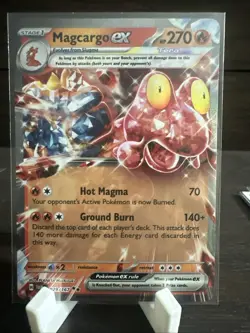 Pokemon TCG Magcargo EX 029/167 Twilight Masquerade Holo Card - Image 1