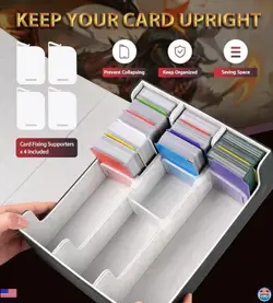 Ultimate Trading Card Storage Box - Holds 2400+ Cards, Leather Case for MTG, - Image 4