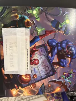MTG Marvel Spider-Man Scene Box Art Card Set (6) + Display Bezel - Image 1