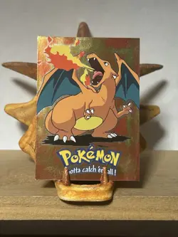 Topps 1999 Charizard Holo Trading Card Pokemon TCG LP - Image 1