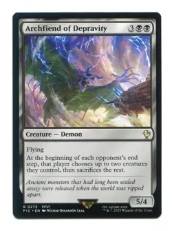 Archfiend of Depravity #0273 NM Final Fantasy FIN FIC MTG Magic The Gathering - Image 1