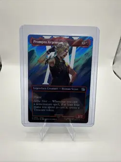 Prompto Argentum Borderless Surge Foil - Final Fantasy MTG | NM Pack Fresh - Image 1