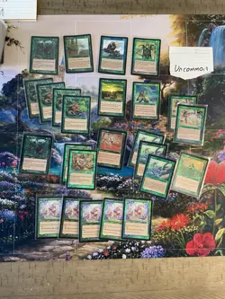 475 MTG Old Frame Foils - Green Lot - Shooting Star Foils 💫 - Image 2