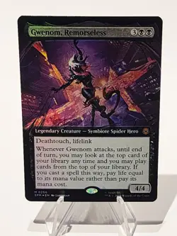 Gwenom, Remoreseless - MTG - Marvel Spider-Man MYTHIC #0256 (NM, FOIL) - Image 1