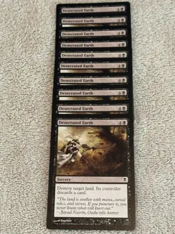 Desecrated Earth - Zendikar - Magic the Gathering MTG x10 - Image 1