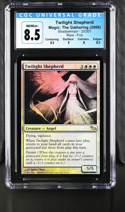TWILIGHT SHEPHERD Shadowmoor Foil Rare CGC 8.5 MTG [Nostalgium] - Image 1