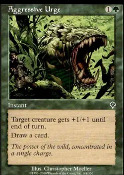MTG Invasion Aggressive Urge 181 Common - Image 1