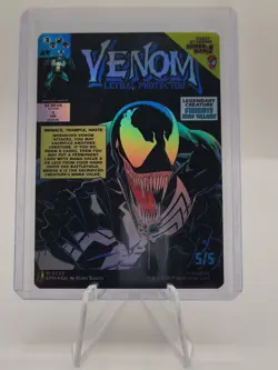 Venom, Lethal Protector/Eddie Brock MTG Spider-Man Mythic Borderless Foil #233 - Image 1