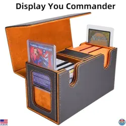 AFIING MTG Commander Deck Box 200 Double Sleeved Cards Storage, 3-in-1 Magnetic - Image 2