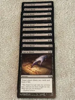 Sign in Blood 10x MtG m10 Core Edition SP/NM - Image 1
