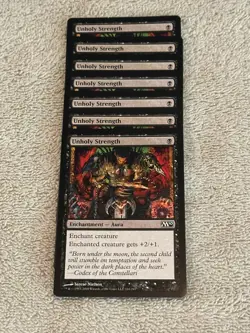 MTG Magic 2010 7x Unholy Strength #116/249 TCG CCG M10 Playset - Image 1