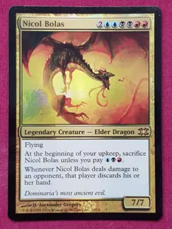 Magic The Gathering FROM THE VAULT DRAGONS FOIL NICOL BOLAS FTV card MTG - Image 1