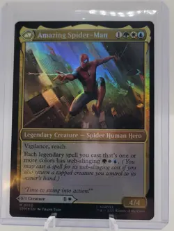FOIL PETER PARKER // AMAZING SPIDER-MAN mtg NM Marvel's Spider-Man 1 Mythic - Image 2