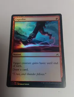1x Foil Expedite Oath of the Gatewatch MTG Magic the Gathering Card - Image 1