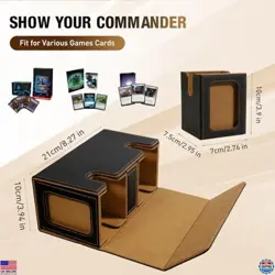 TiMOVO MTG Deck Box - Premium Case for 200+ Double-Sleeved Cards & Dice Tray - Image 2