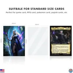 100 Cat Warlock MTG Card Sleeves + 100 Inner Sleeves - Textured Art for Cards - Image 3