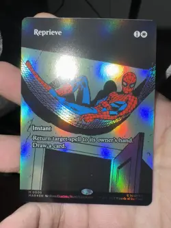 Foil Reprieve (borderless) M/NM Magic MTG Marvel's Spider-man: Marvel Universe - Image 1