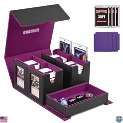 Kabinka Commander Deck Box - 5-in-1 Card Storage for MTG, Holds 400+ Cards, - Image 1