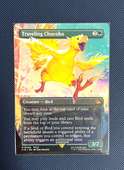 MTG Final Fantasy Traveling Chocobo Foil Borderless #406 English Mint F/S Japan - Image 1