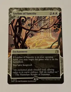 MTG Leyline of Sanctity - Wilds Of Eldraine: Enchanting Tales NM - Image 1