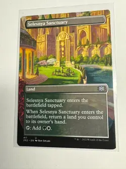 Selesnya Sanctuary (Borderless) Double Masters 2022 NM MTG Magic the Gathering - Image 1