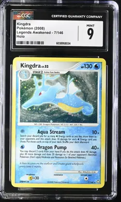 Kingdra 7/146 Legends Awakened Holo CGC 9 MINT Pokemon Card - Image 1