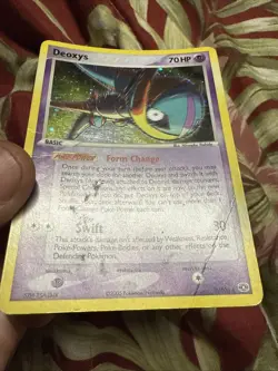 Deoxys (Speed Form) - 2/106 - Pokemon EX Emerald Holo Damaged Hp - Image 1