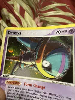 Deoxys (Speed Form) - 2/106 - Pokemon EX Emerald Holo Damaged Hp - Image 3