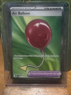 AIR BALLOON Ultra Rare Holo Trainer #166/132 Pokemon Mega Evolutions English NM - Image 1