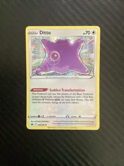 1x Ditto - 107/159 - Holo Rare NM-Mint Pokemon SWSH12.5 - Crown Zenith - Image 1