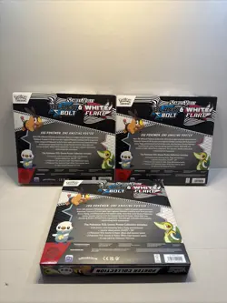 Pokemon Scarlet Violet Black Bolt White Flare Poster Collection Box Lot of 3 - Image 2