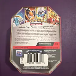 Pokemon Paradox Destinies Tin, Iron Boulder Ex Future, New. & Sealed - Image 2