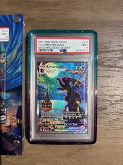 Pokemon Evolving Skies Secret Rare Umbreon VMAX 215/203 PSA 9 Mint Condition - Image 2