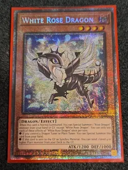 Yugioh White Rose Dragon MP25-EN038 1st Edition Starlight Rare NM - Image 1